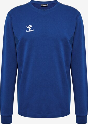 Sweat de sport 'Authentic' Hummel en bleu : devant