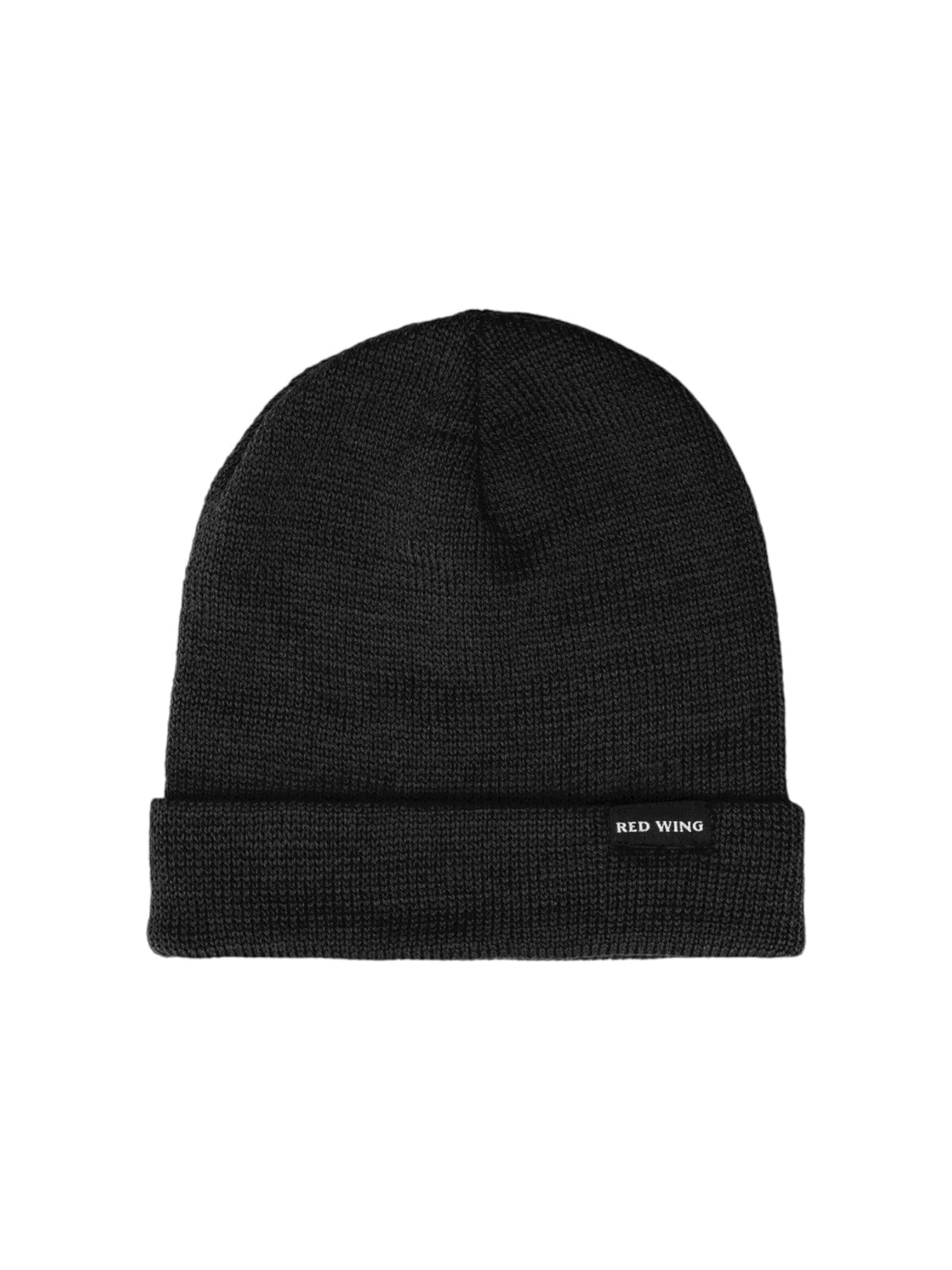 RED WING SHOES Beanie 'SHANIKO WOOL JERSEY KNIT CAP BLACK' in Black: front