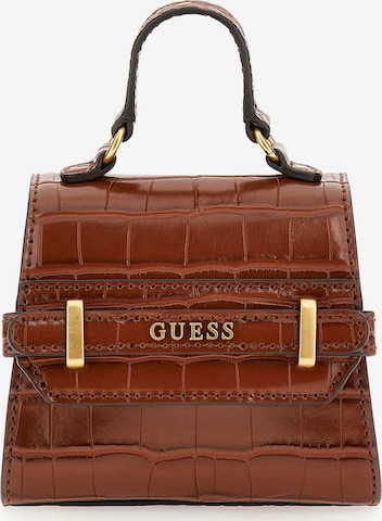 GUESS Clutch in Brown: front