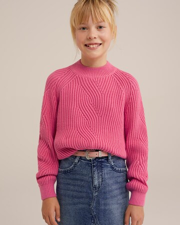 Pull-over WE Fashion en rose