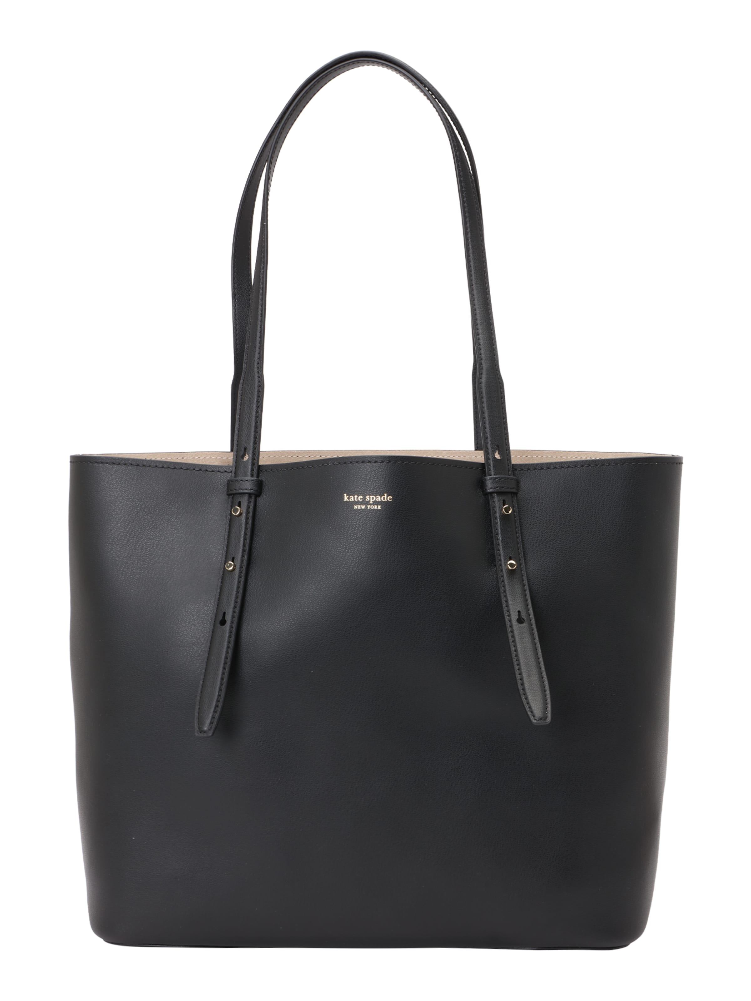Kate Spade Μεγάλη τσάντα 'Do It All Fine Grain Leather Large Tote' σε μαύρο: μπροστά