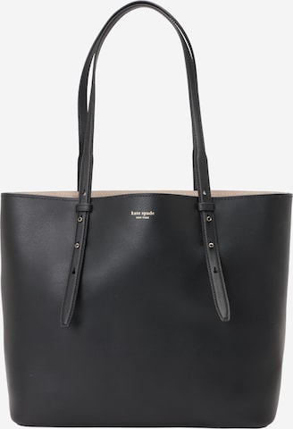 juoda Kate Spade Pirkinių krepšys 'Do It All Fine Grain Leather Large Tote': priekis