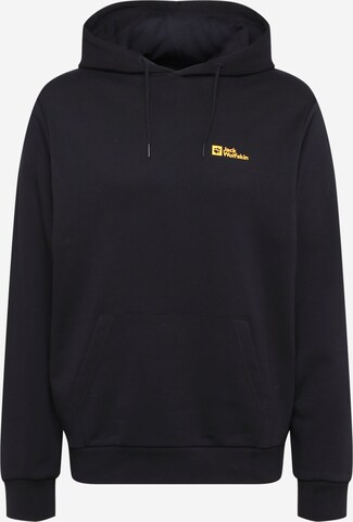 JACK WOLFSKIN Sweatshirt in Black: front