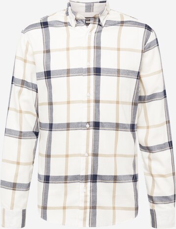 JACK & JONES - Regular Fit Camisa 'DALLAS' em branco: frente