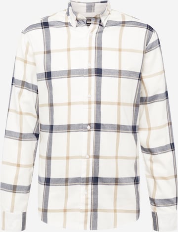 JACK & JONES Regular fit Button Up Shirt 'DALLAS' in White: front