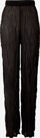 TOPSHOP Regular Broek in Zwart: voorkant