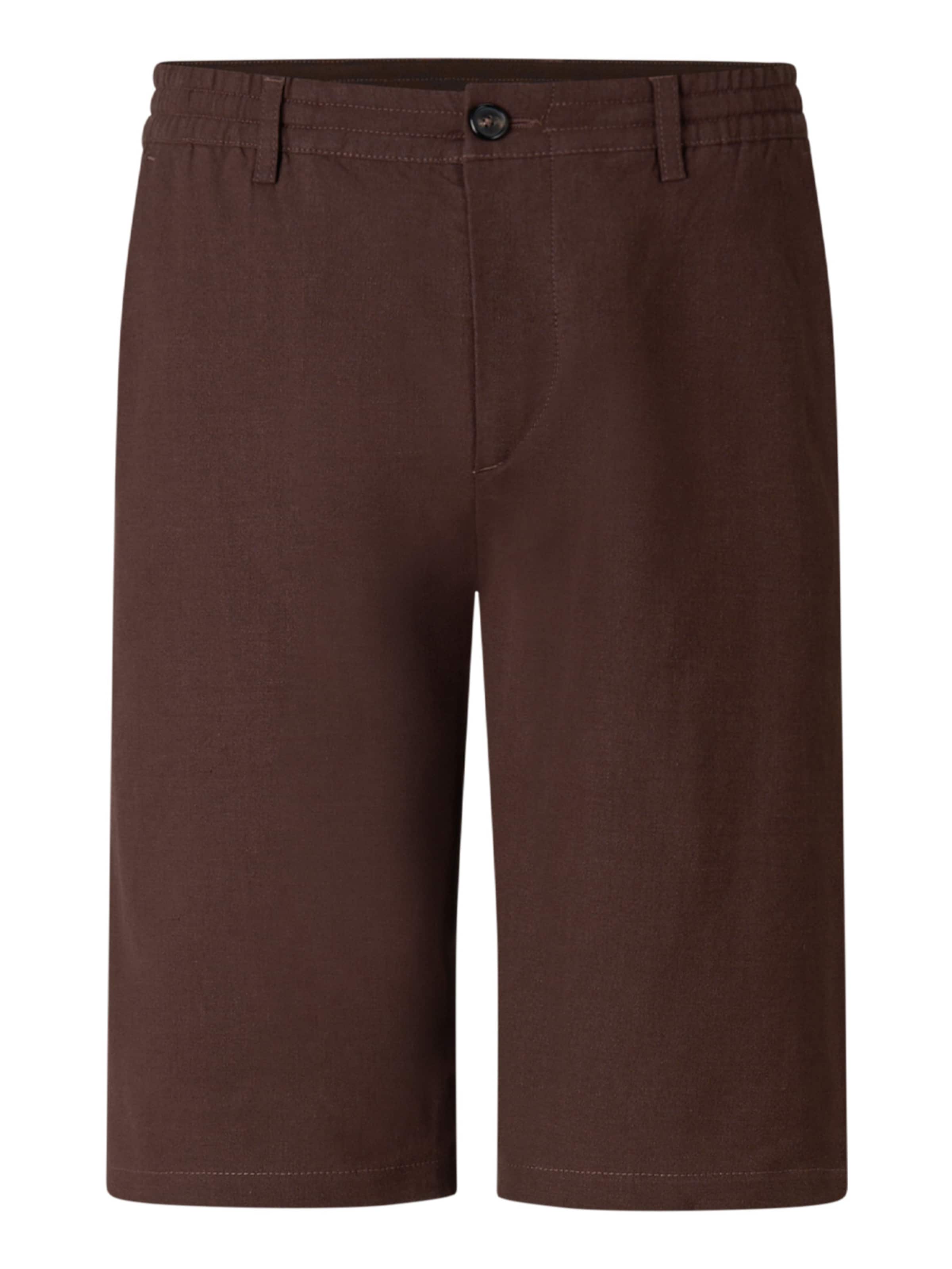 BOGNER Regular Chino Pants 'Marc' in Brown: front