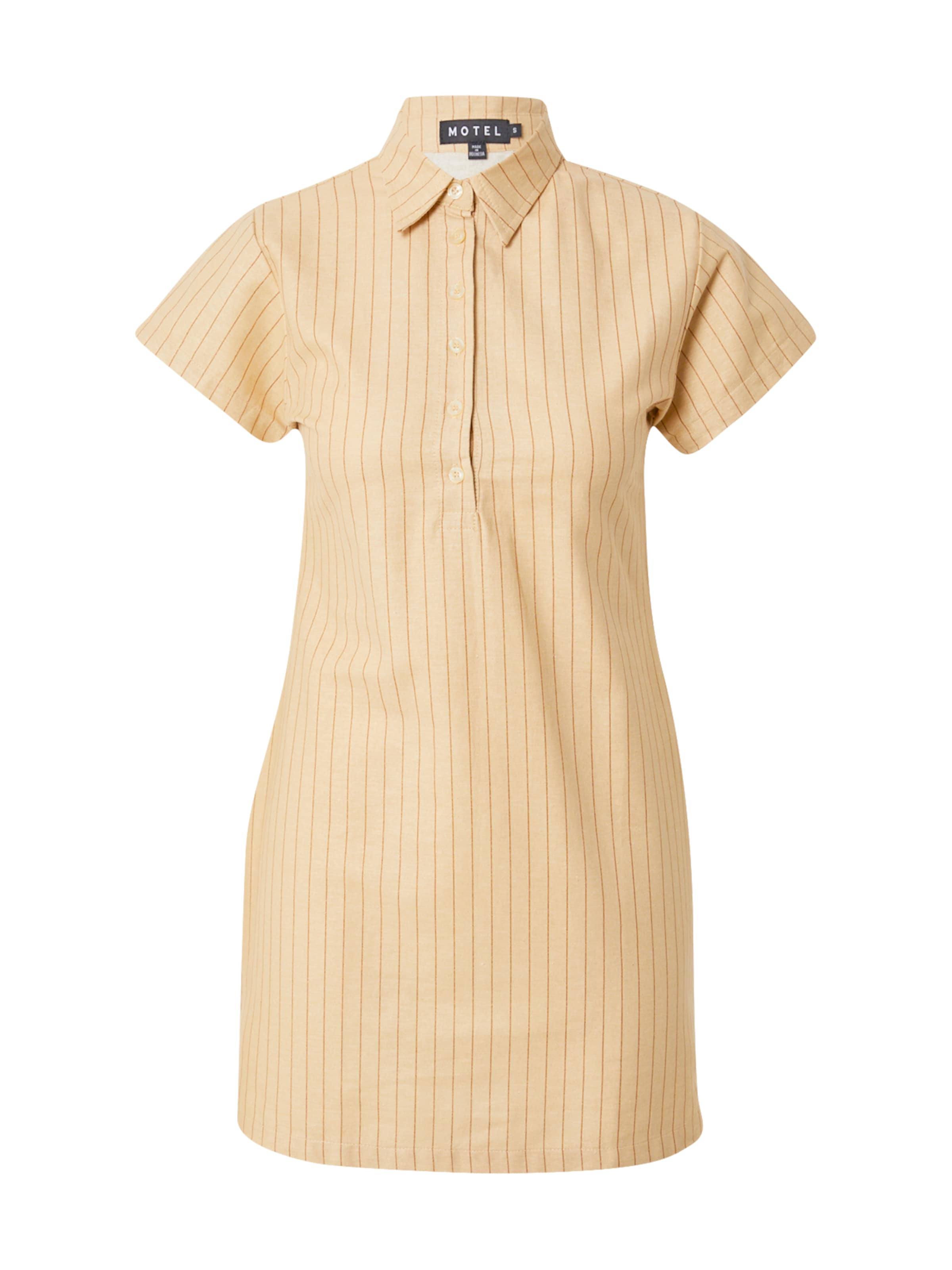 Motel Šaty – béžová: přední strana