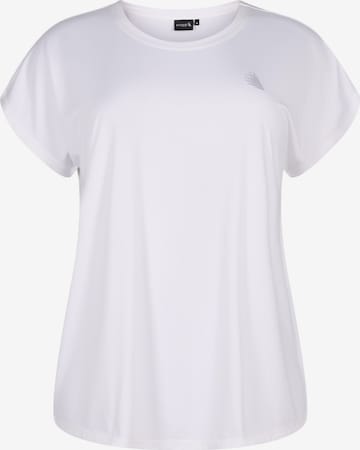 Active by Zizzi Shirts 'Abasic' i hvid: forside