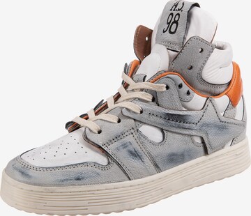A.S.98 High-Top Sneakers in Grey: front