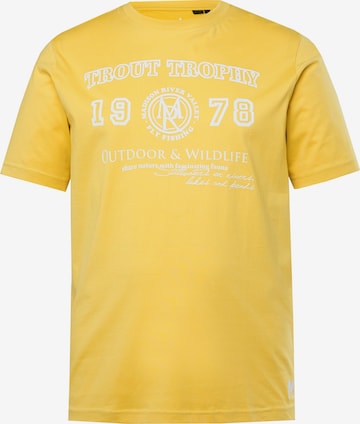 Men Plus T-Shirt in Gelb: Vorderseite