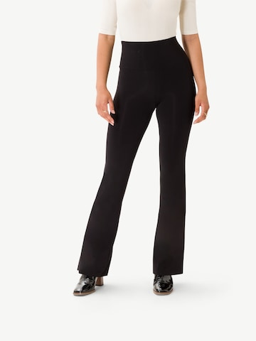 évasé Pantalon 'Belle' Les Lunes en noir : devant