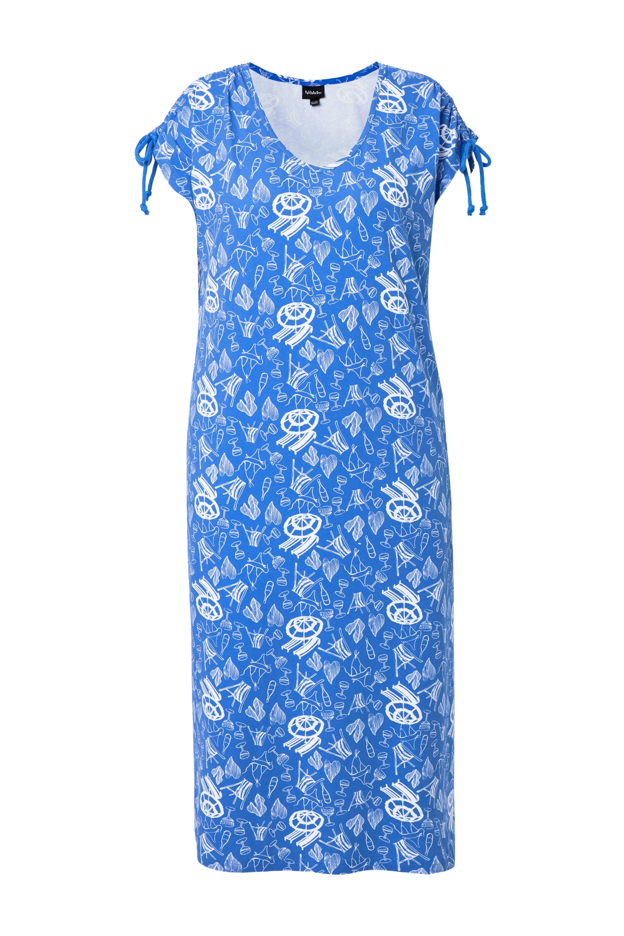 Ulla Popken Jurk in Blauw: voorkant