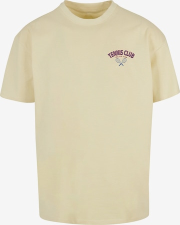 T-Shirt 'College Club' Merchcode en jaune : devant