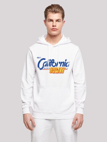 F4NT4STIC Sweatshirt 'Retro Gaming California GAMES LOGO' in Wit: voorkant