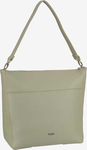 ZWEI Shoulder Bag 'Mademoiselle' in Grey: front