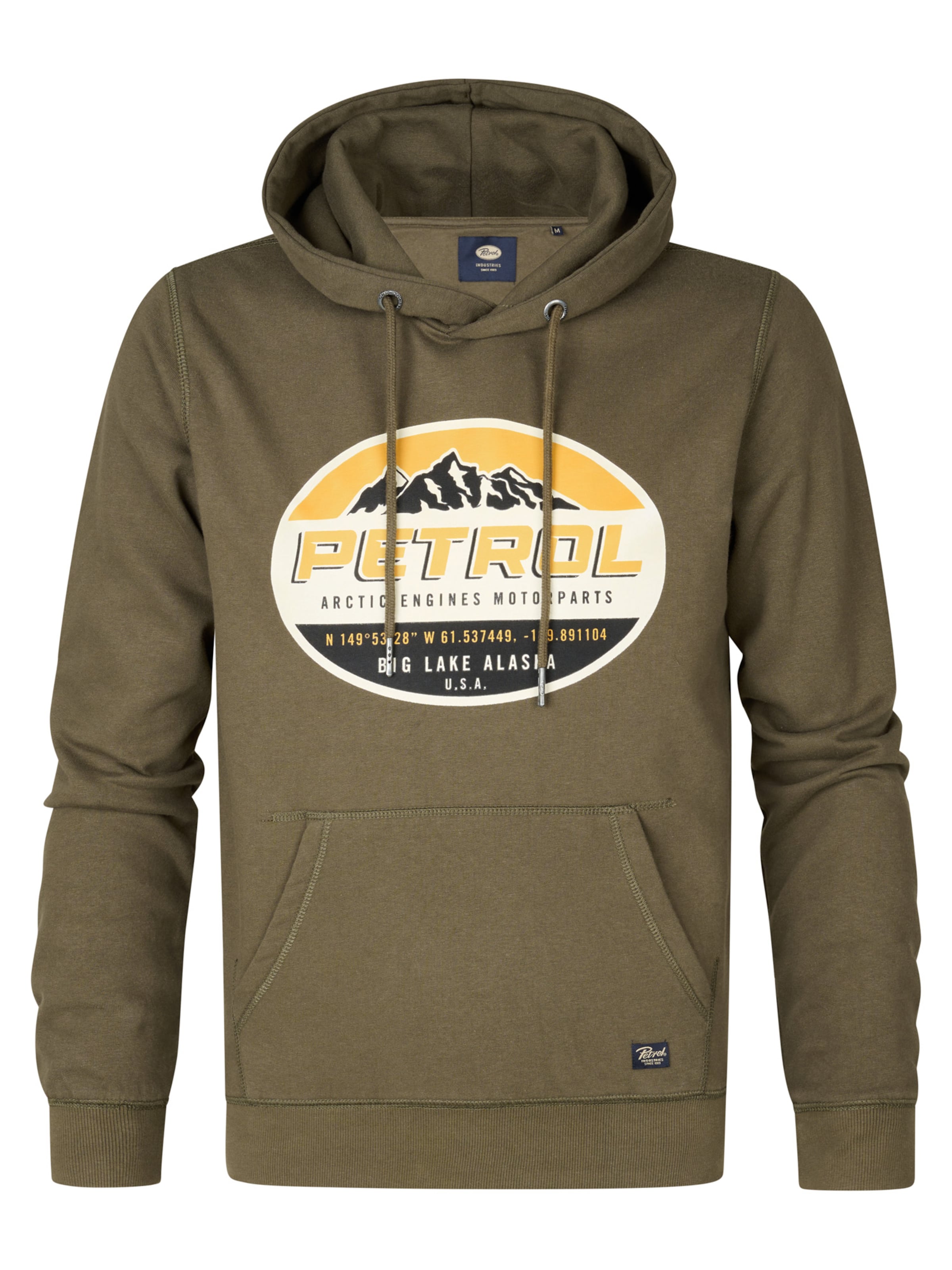 Petrol Industries Μπλούζα φούτερ σε πράσινο: μπροστά