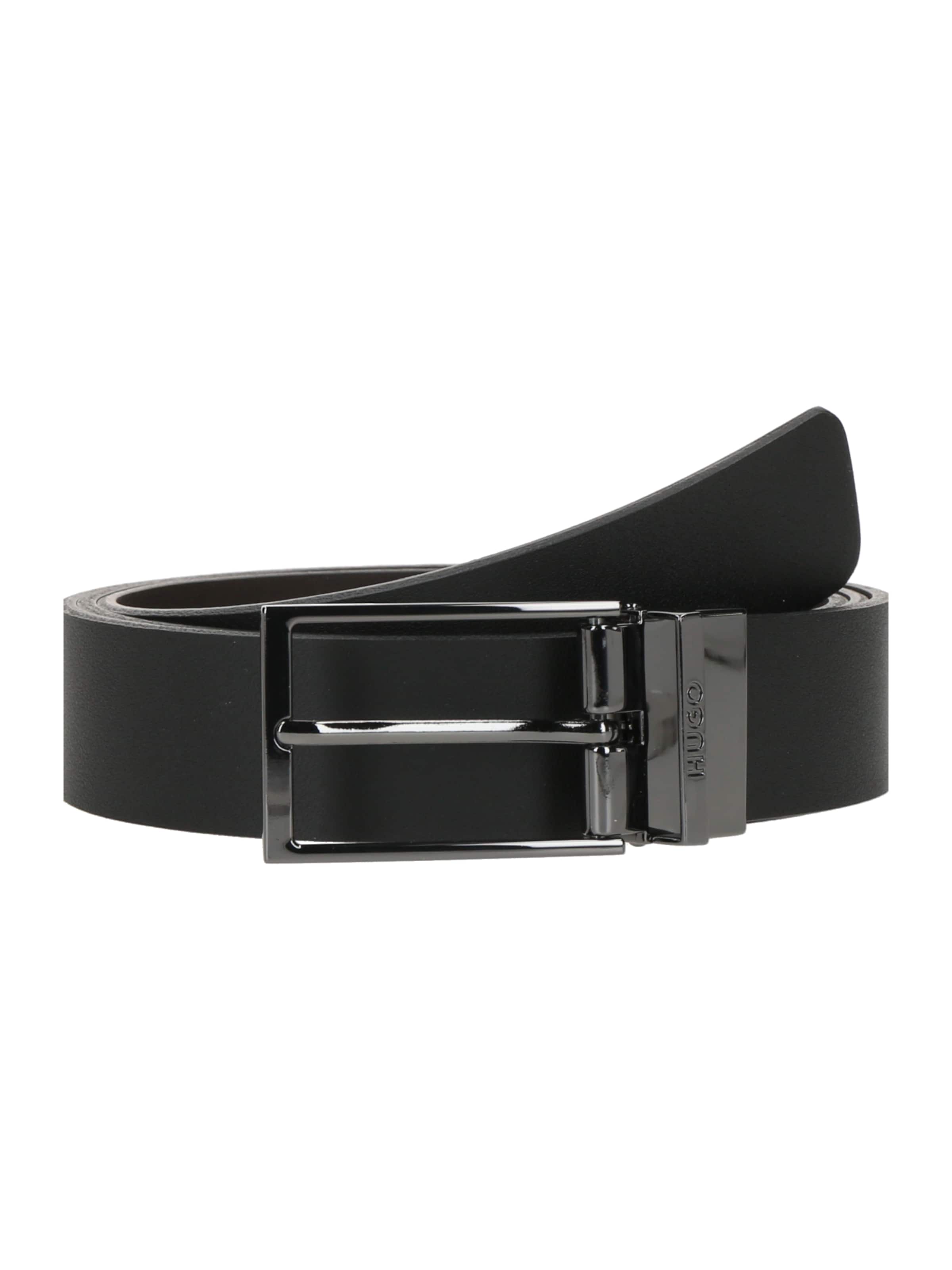 Ceinture 'Gruffy' HUGO en noir : devant