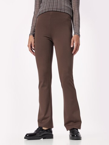 JDY Boot cut Trousers 'PRETTY' in Brown: front