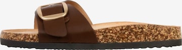 POTI PATI Mule 'Supermodische Pantoletten zum Hineinschlüpfen' in Brown: front