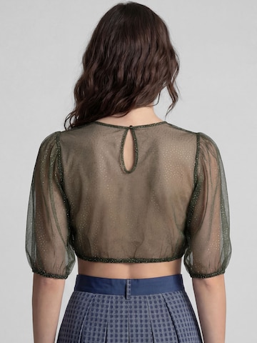 Blouse folklorique 'Karibik' SPIETH & WENSKY en vert