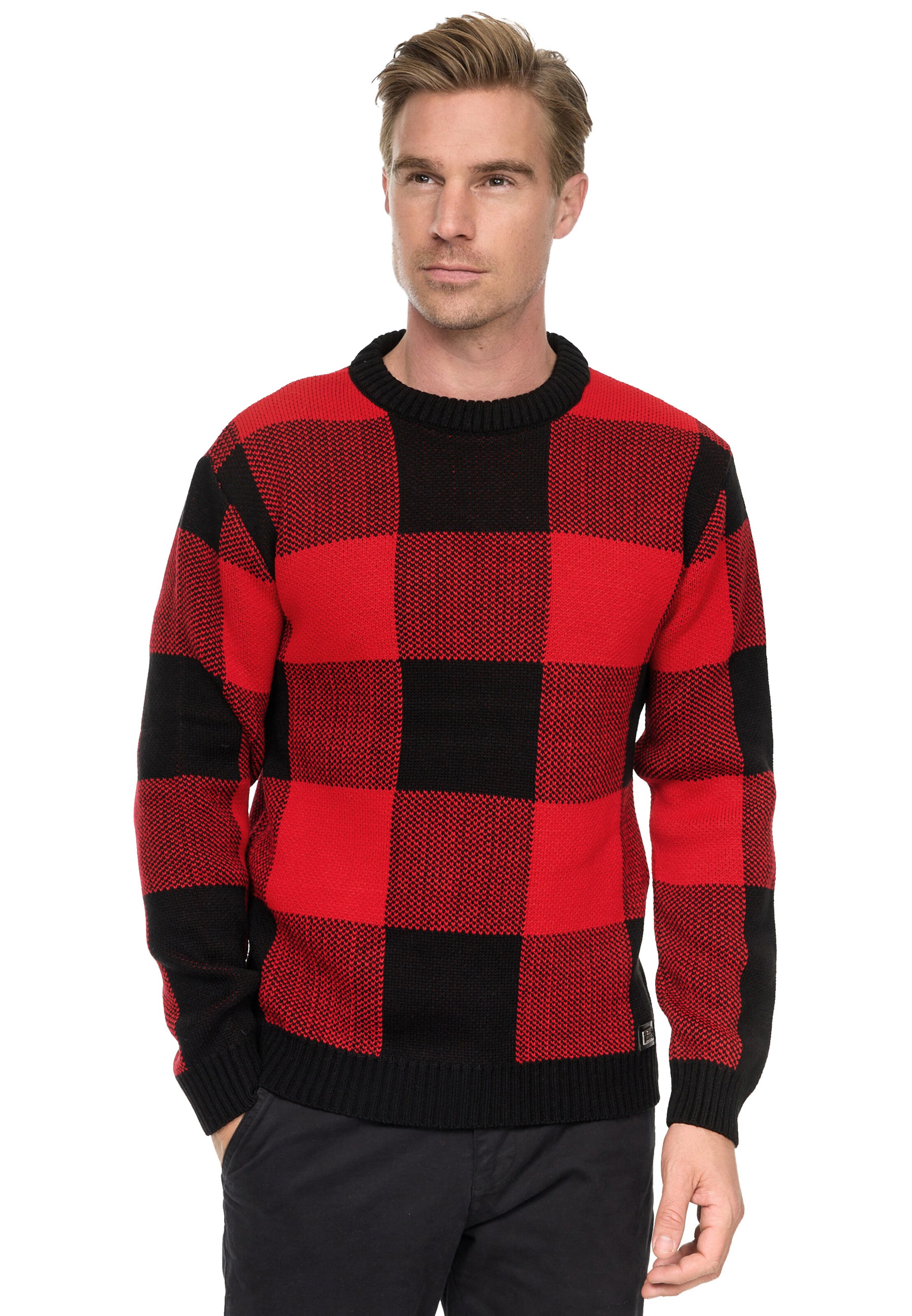 Rusty Neal Pullover in Rot: Vorderseite