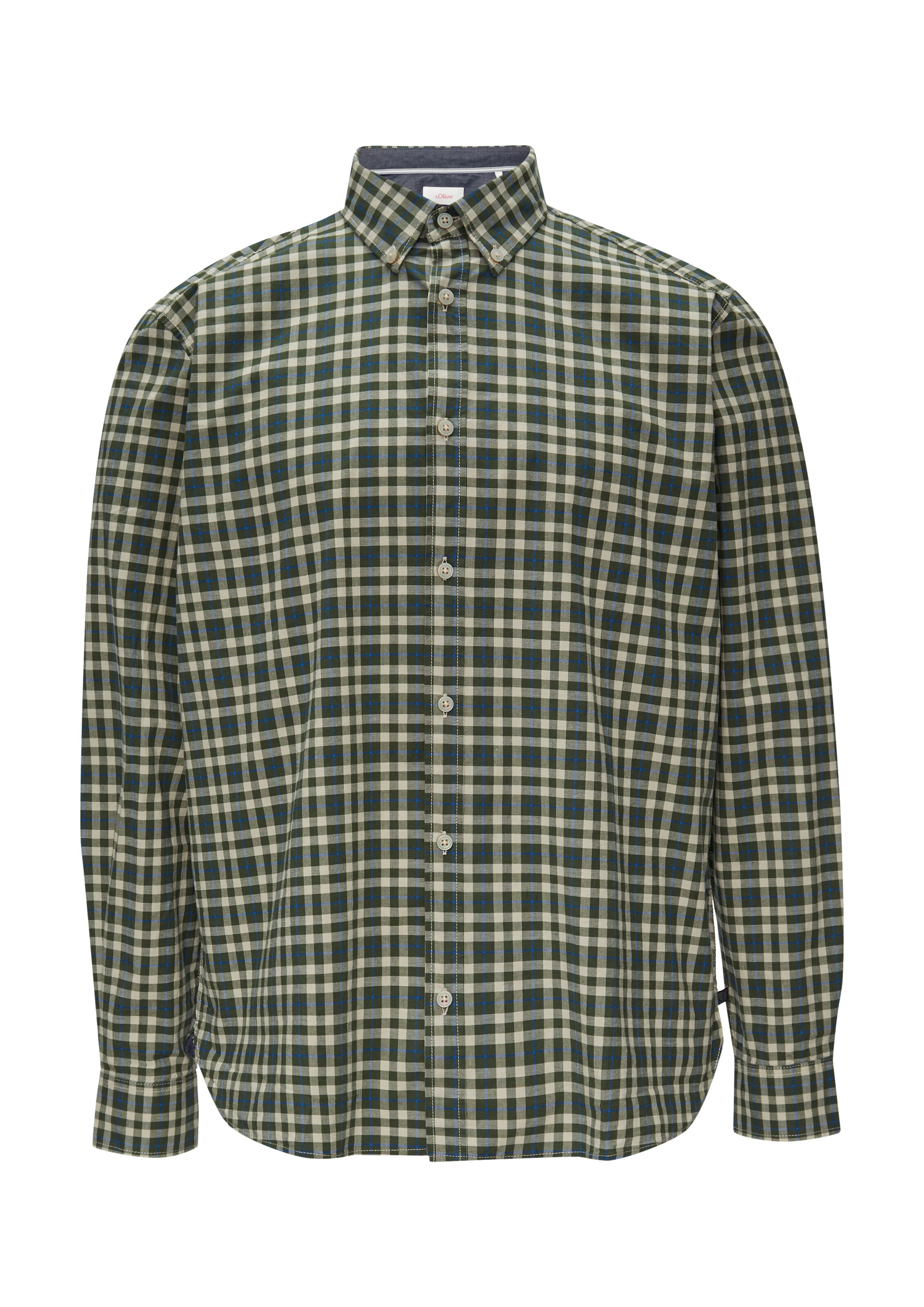 s.Oliver Overhemd in Groen: voorkant