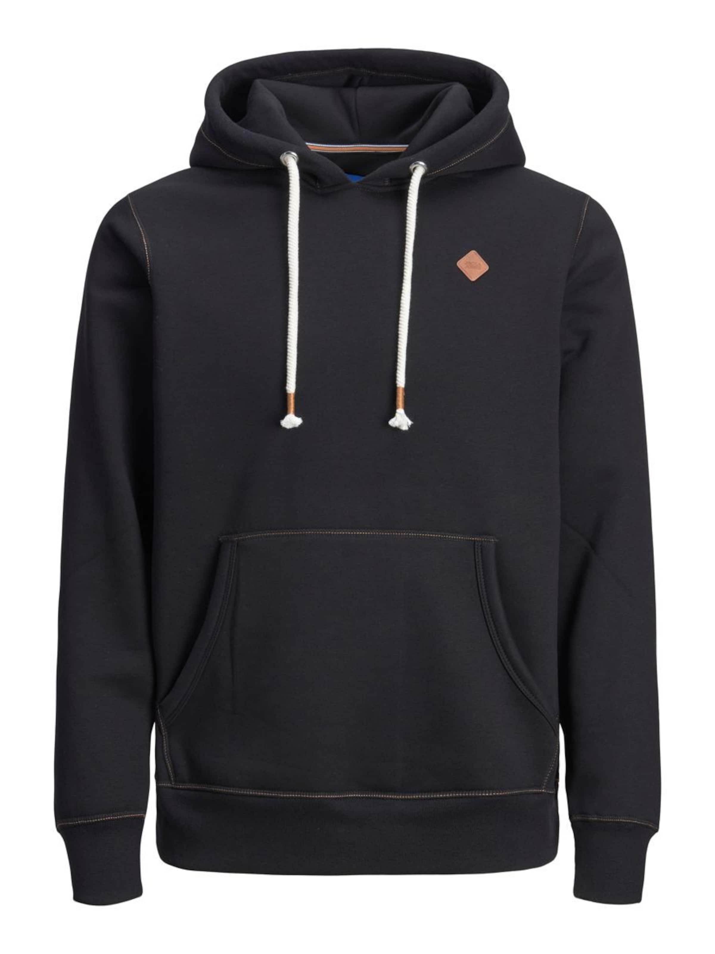 JACK & JONES Sweatshirt i sort: forside
