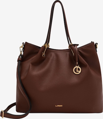 Cabas L.CREDI en marron : devant