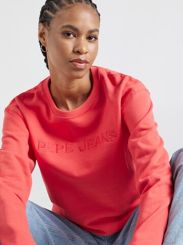 Pepe Jeans Sweatshirt 'HANNA' i rød