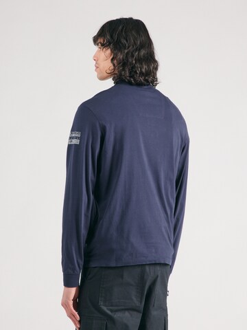 NAPAPIJRI Poloshirt 'MELVILLE' in Blau: Rückseite