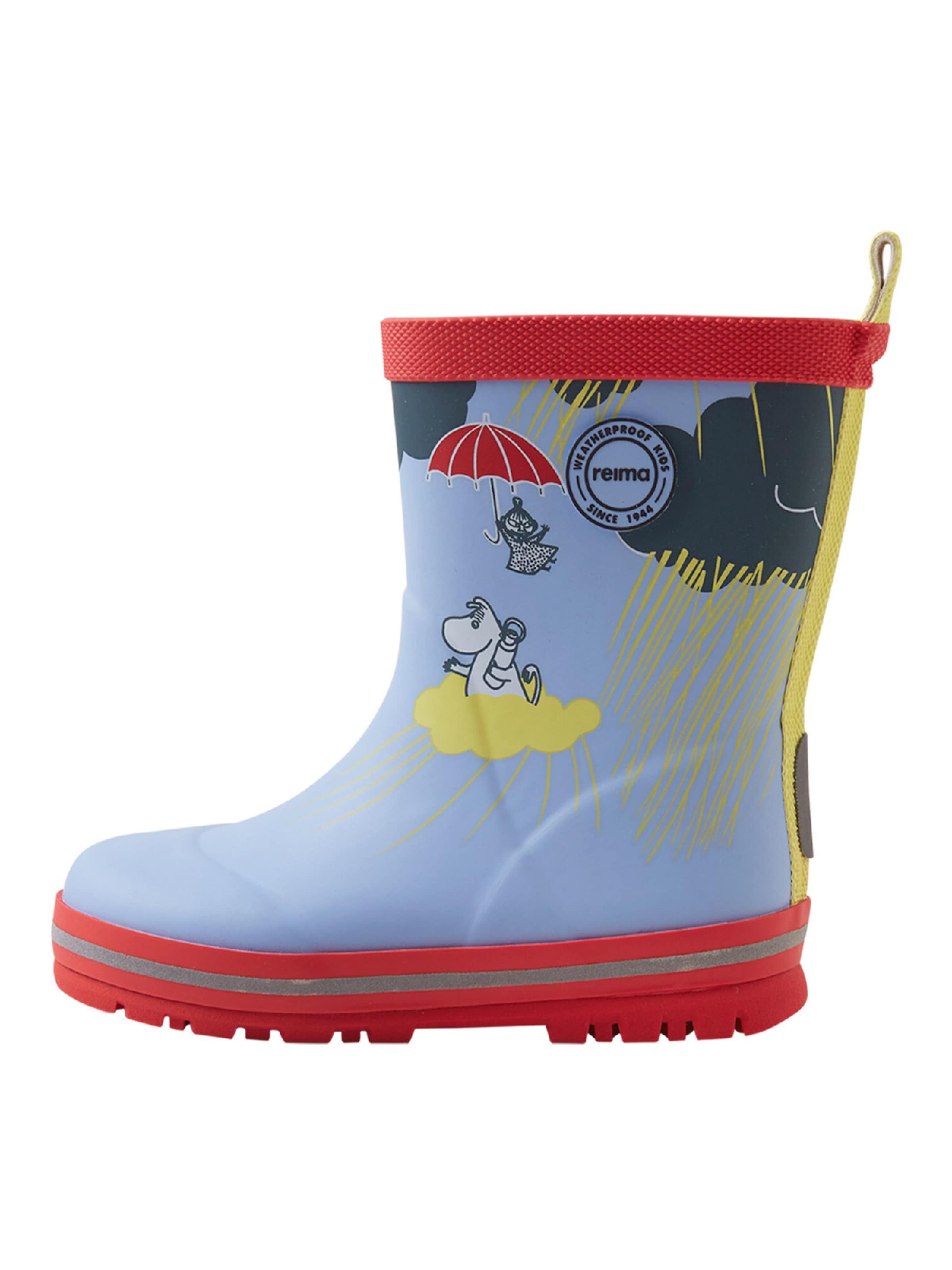 Reima Rubber boot 'Magisk Moomin' in Blue: front