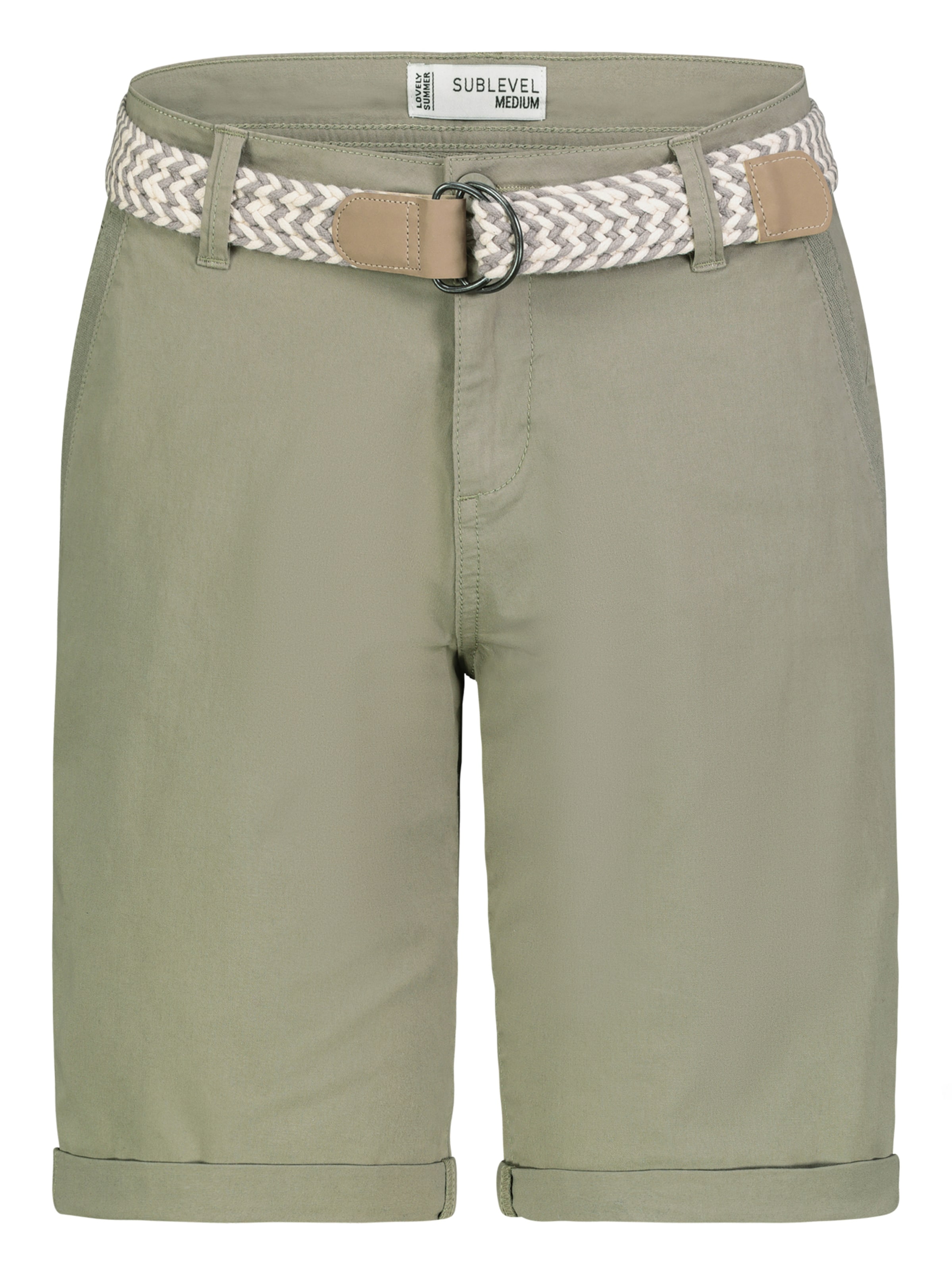 Sublevel Shorts in Grün: Vorderseite