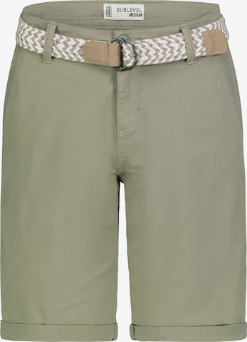 Sublevel Shorts in Grün: Vorderseite