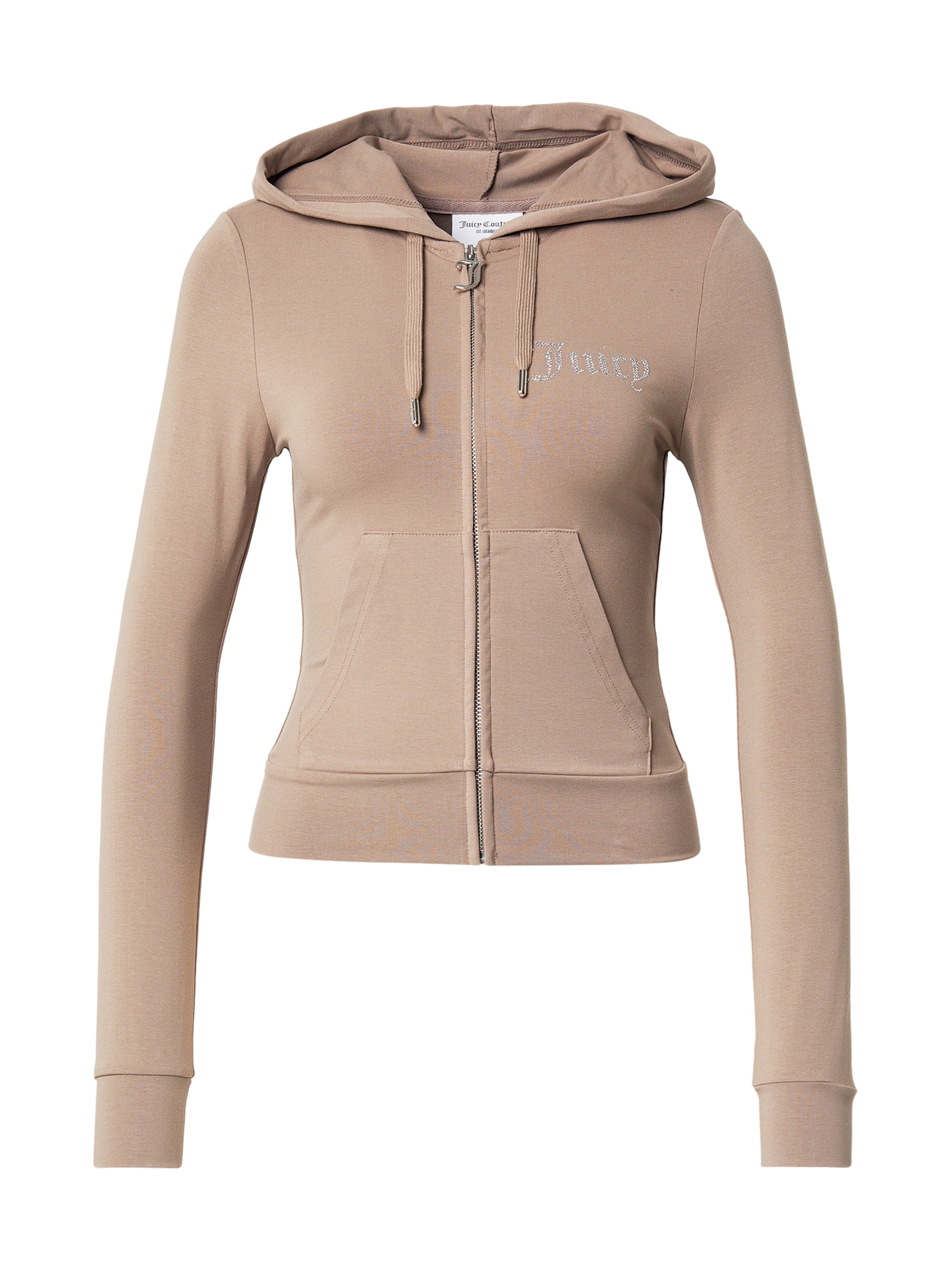 Juicy Couture Кофта на молнии 'OOLA' в Серый: спереди