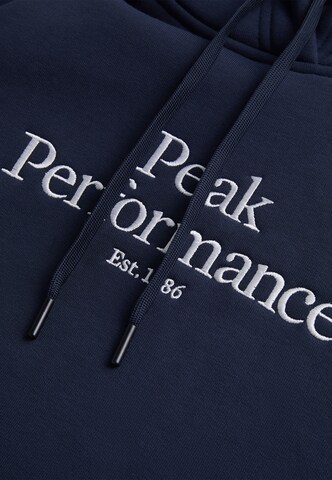 Sweat-shirt PEAK PERFORMANCE en bleu