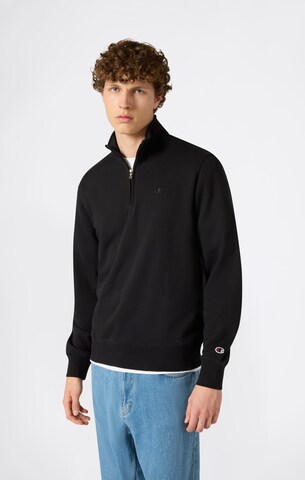 Champion Authentic Athletic Apparel Sweatshirt in Black: front