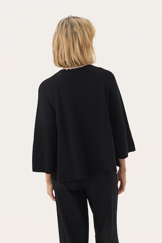 Cardigan 'Tritte' Part Two en noir