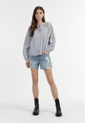 DreiMaster Vintage Bluse i blå