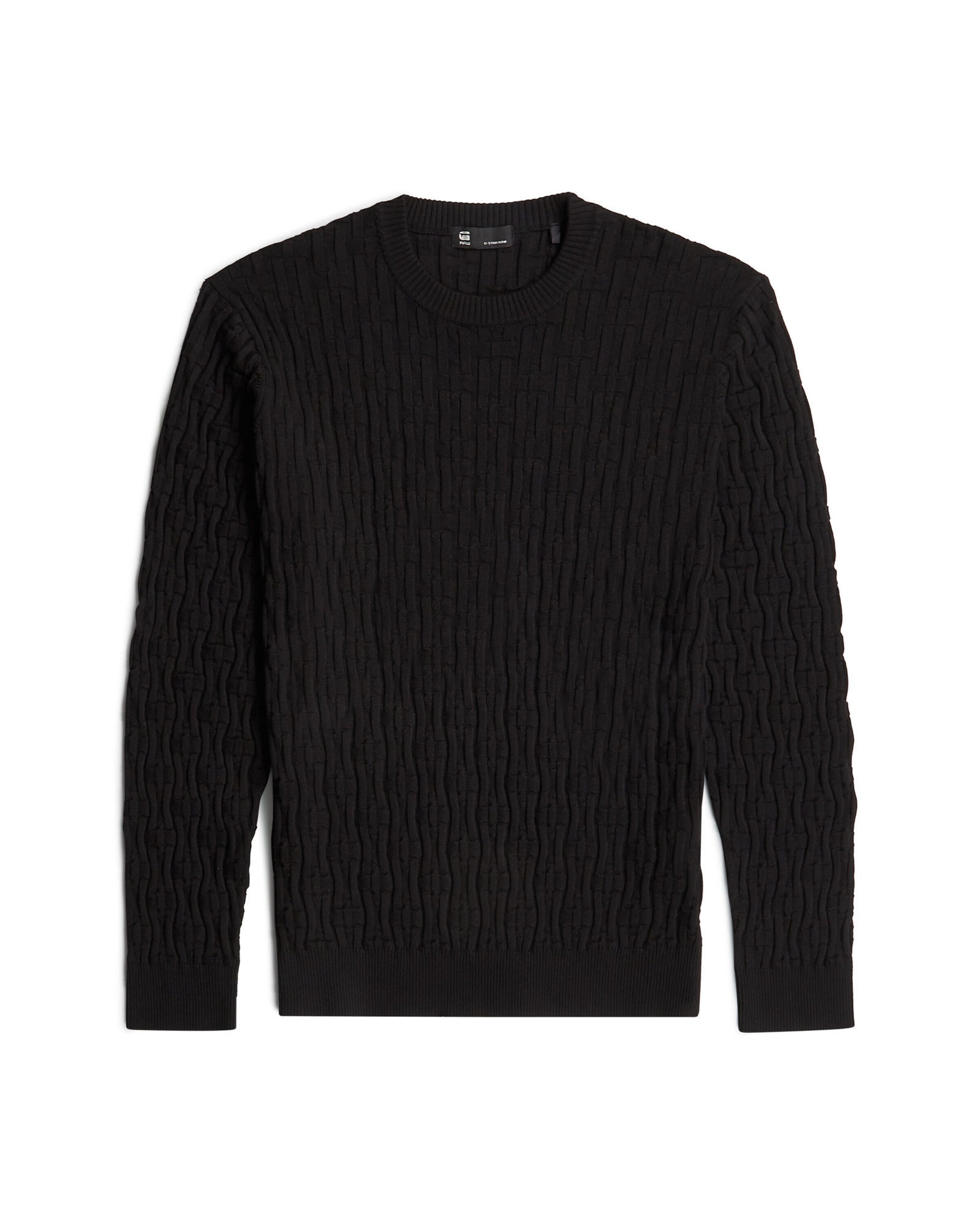 G-STAR Pullover 'Chain Structured' in Schwarz: Vorderseite