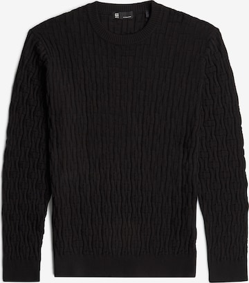 G-STAR Pullover 'Chain Structured' in Schwarz: Vorderseite