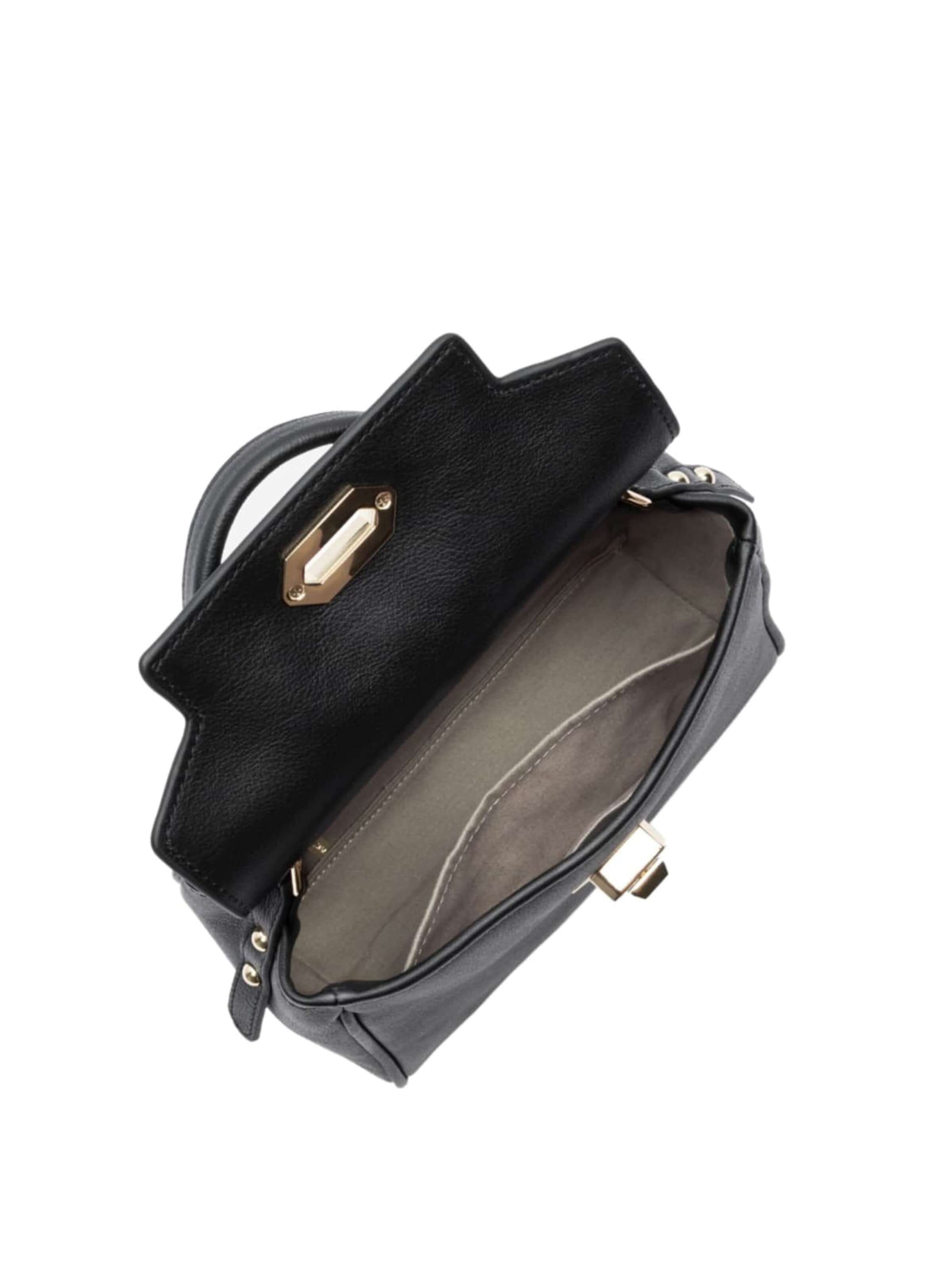 Borsa a mano 'Lancaster Sac à main A rabat avec fermoir S Mademoiselle Grace Noir' di LANCASTER Paris in nero