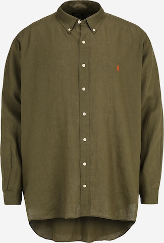 Chemise Polo Ralph Lauren Big & Tall en vert : devant