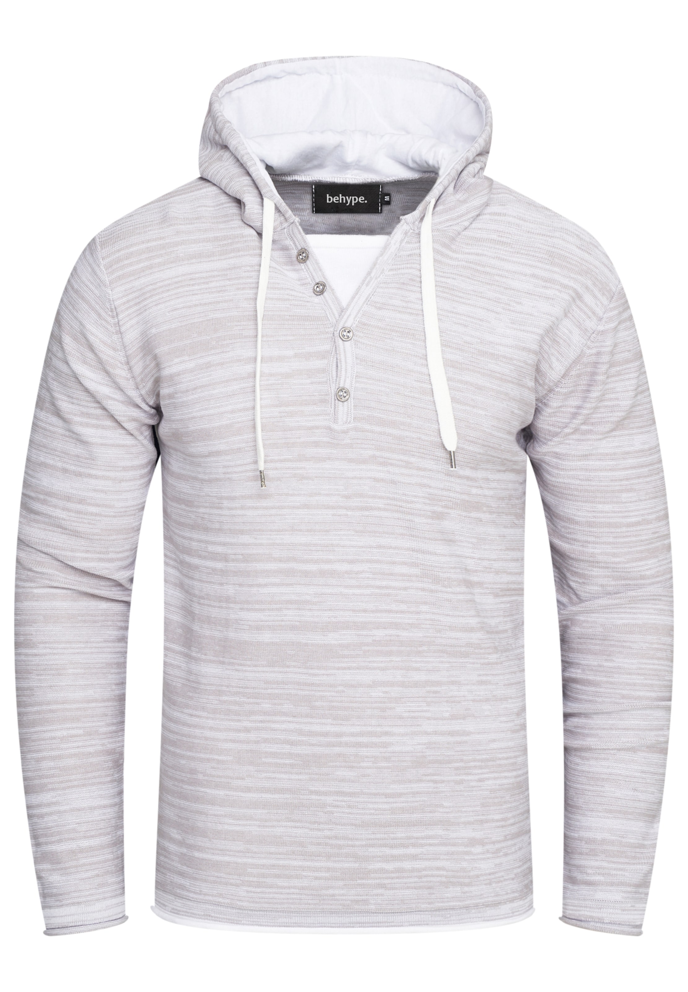 behype Sweatshirt 'JOSHA' in Grey: front