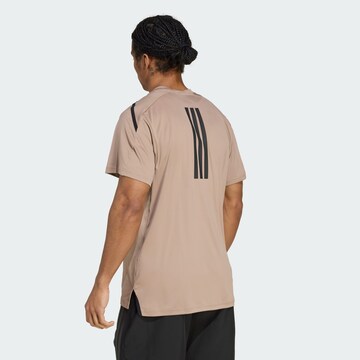 ADIDAS PERFORMANCE Functioneel shirt 'Designed for Training Pro' in Bruin