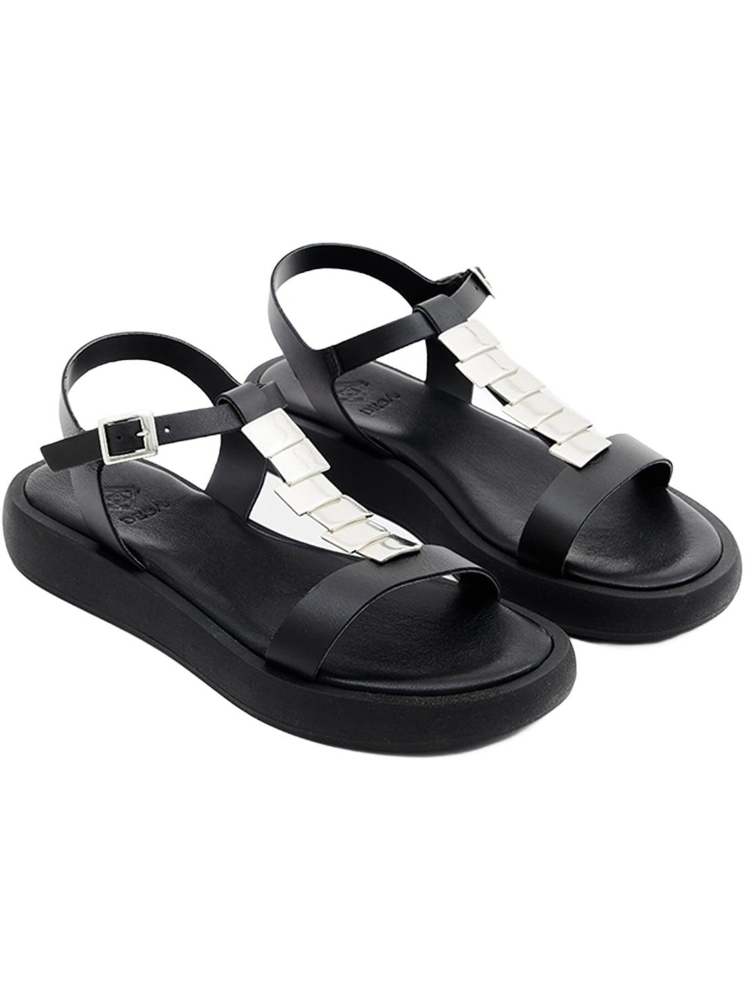 Desa Sandals 'Sandalen' in Black: front