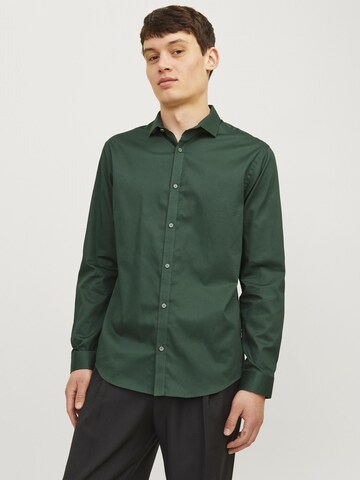 JACK & JONES Slim fit Overhemd in Groen: voorkant