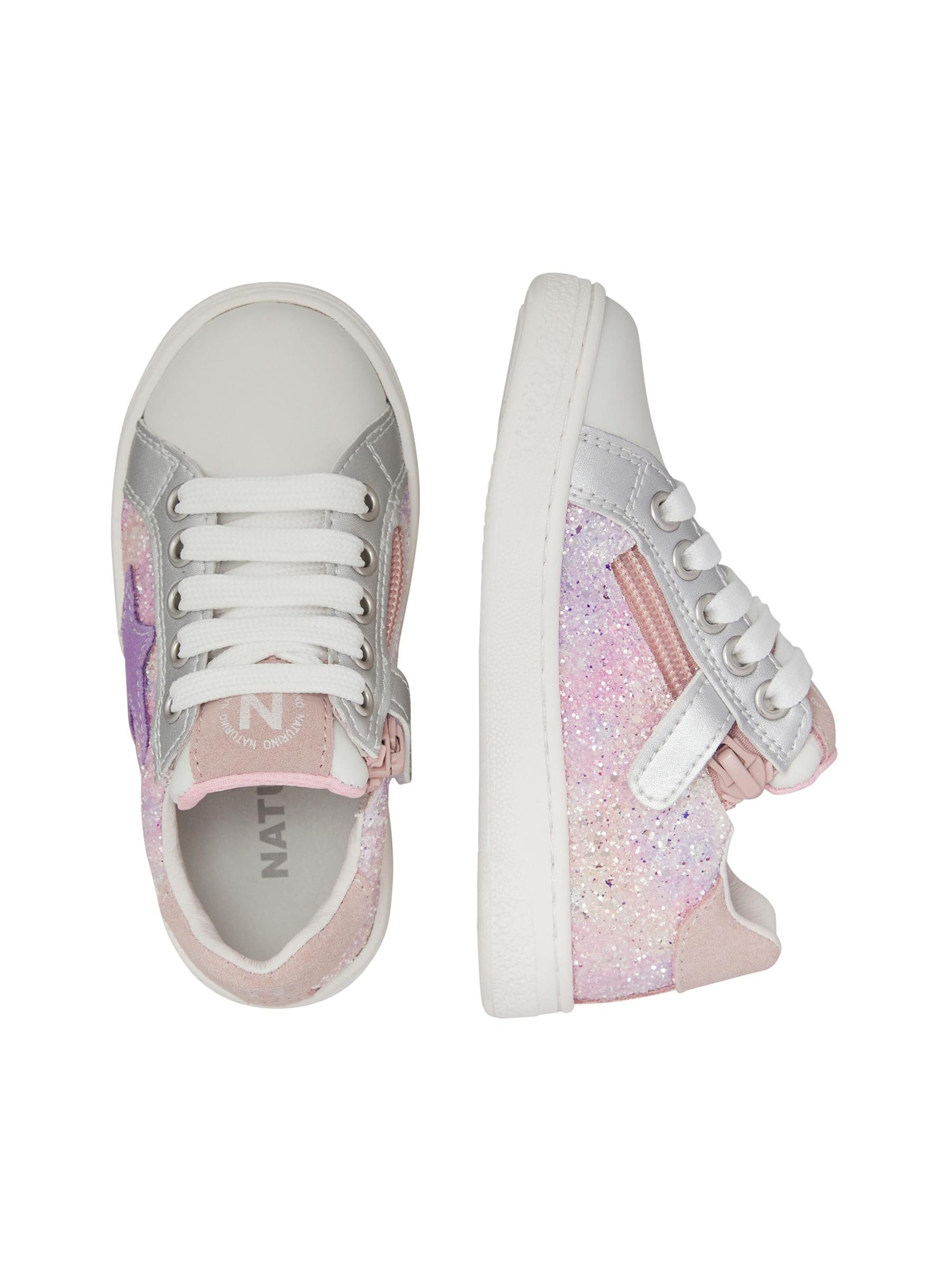 NATURINO Sneakers 'PINN ZIP.' in Zilver