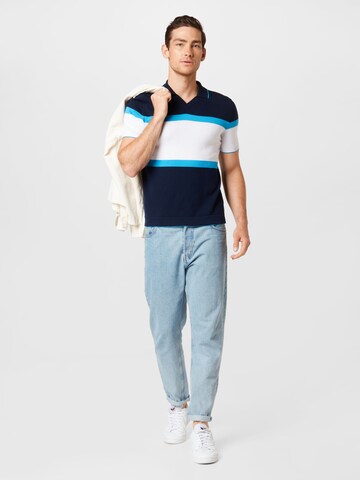 UNITED COLORS OF BENETTON Poloshirt in Blau