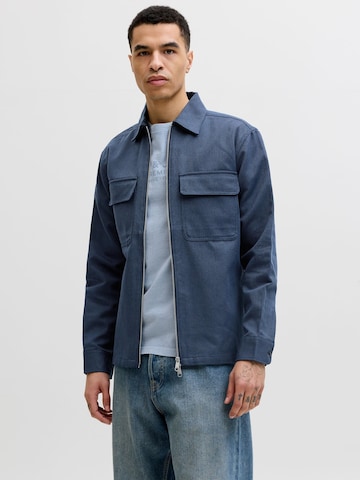 JACK & JONES Regular fit Between-season jacket in Blue: front